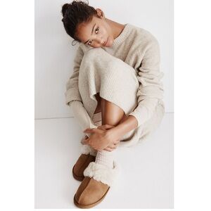 H&M Faux Fur indoor/Outdoor Slippers/Slides.